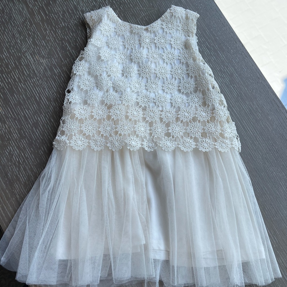 Nanette Lepore girls white dress 2y